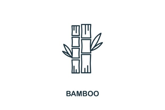 Bamboo Icon from Garden Collection: Practical Uses for Design and Branding