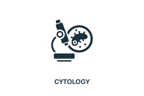 Cytology Icon: Essential Vector Graphics for Medical Design