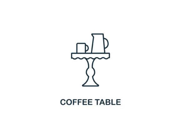 Designing with the Coffee Table Icon: A Vector Asset for Modern Interiors