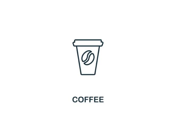 Elevating Visual Communication with the Coffee Icon from Fastfood Collection