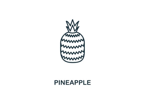 Elevating Visual Communication with the Pineapple Icon from Fruits Collection