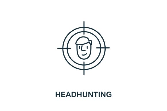 Headhunting Icon: Versatile Vector Assets for Design