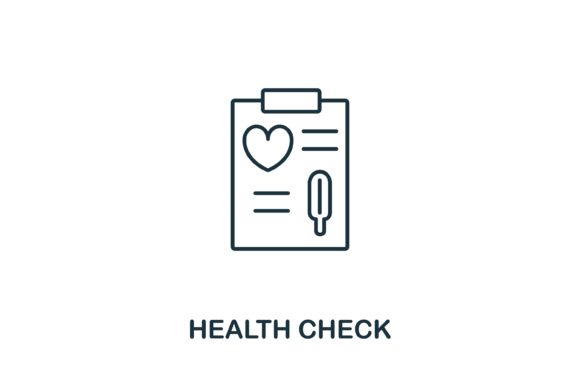 Health Check Icon: Essential Visuals for Medical and Wellness Design