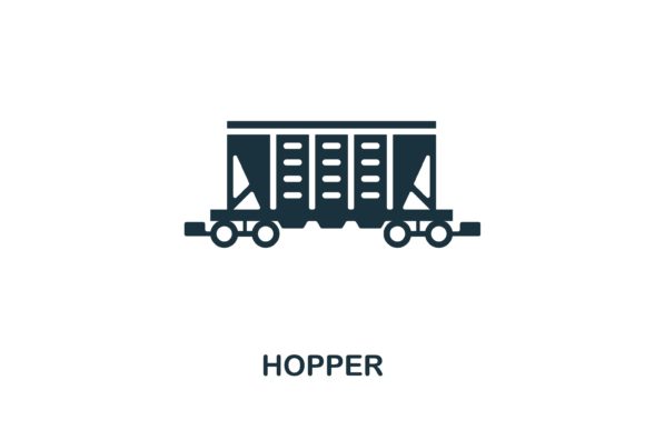 Hopper Flat Icon: Versatile Vector Assets for Design
