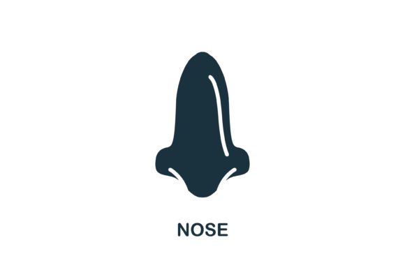 Nose Icon: Versatile Vector for Web and Print Design