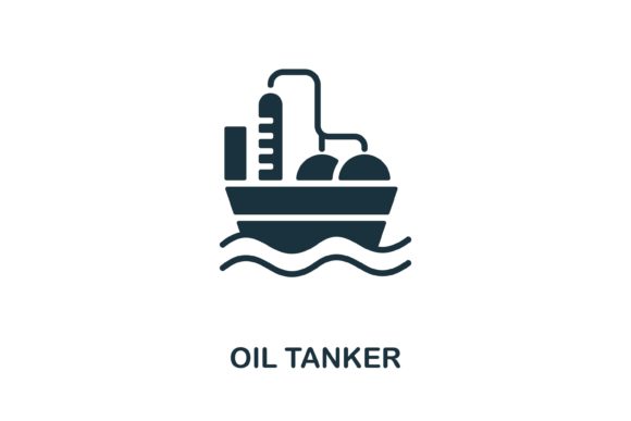 Oil Tanker Icon: Essential Vector Asset
