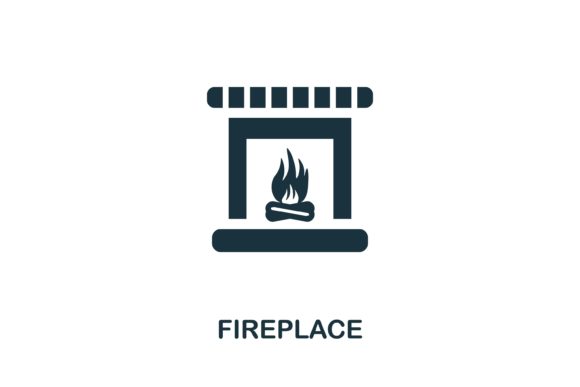The Fireplace Icon: Elevating Web Design with Cozy Vector Graphics